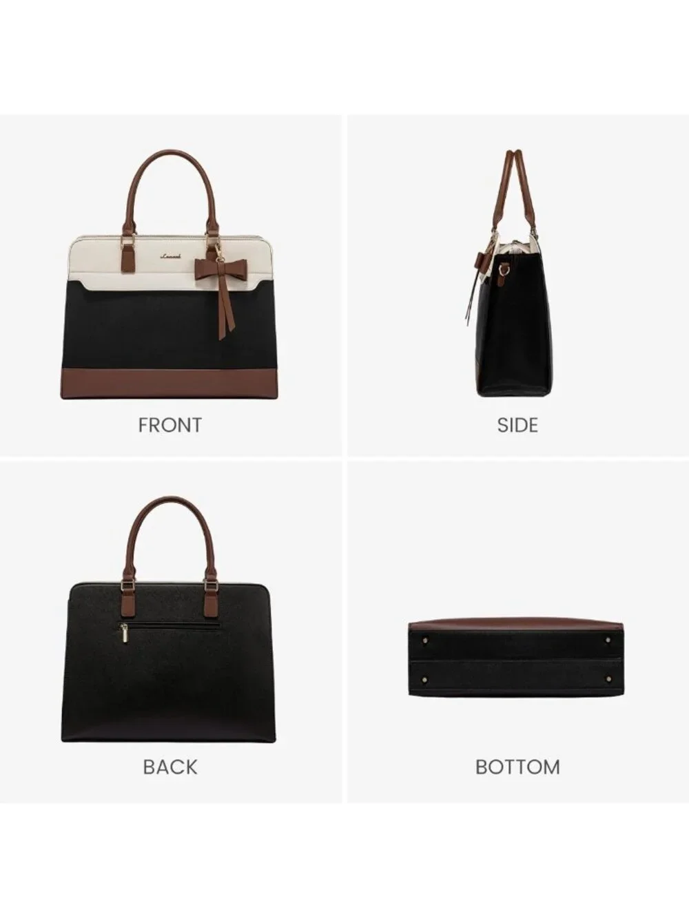 Stylish Waterproof Laptop Tote Bag for Women, Large Work Handbag & Briefcase